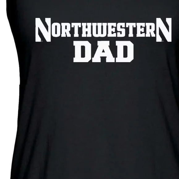 Northwestern University Wildcats Dad Ladies Essential Flowy Tank