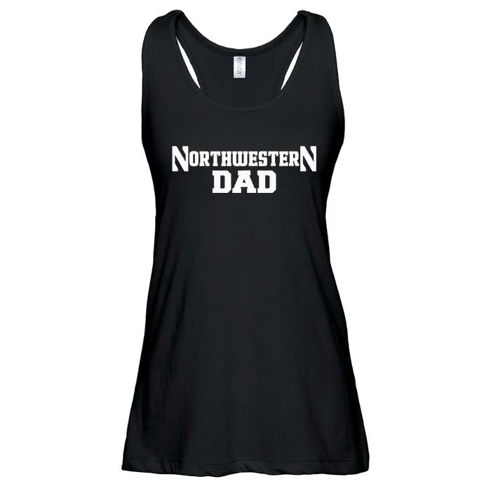 Northwestern University Wildcats Dad Ladies Essential Flowy Tank