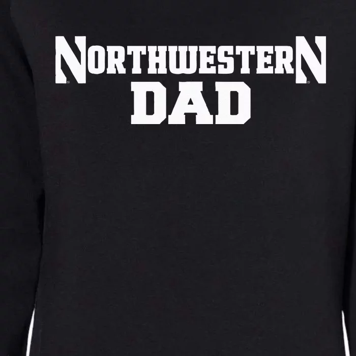 Northwestern University Wildcats Dad Womens California Wash Sweatshirt