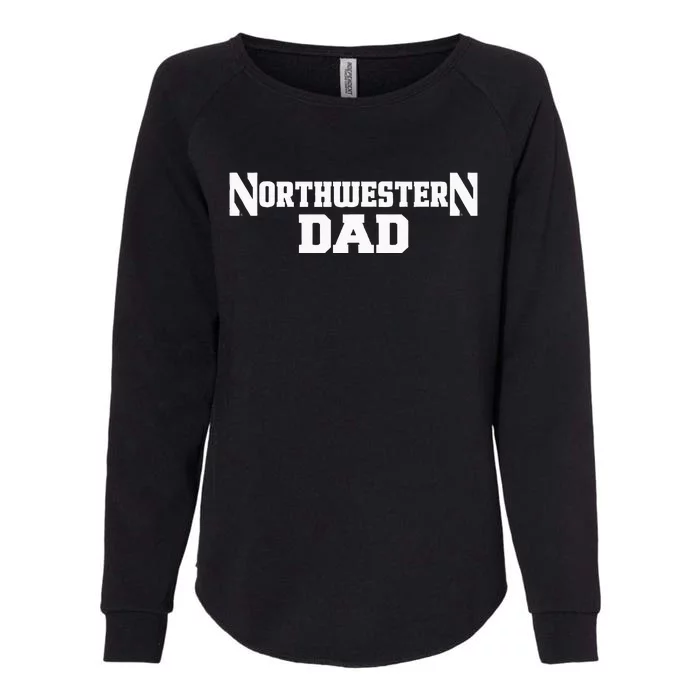 Northwestern University Wildcats Dad Womens California Wash Sweatshirt