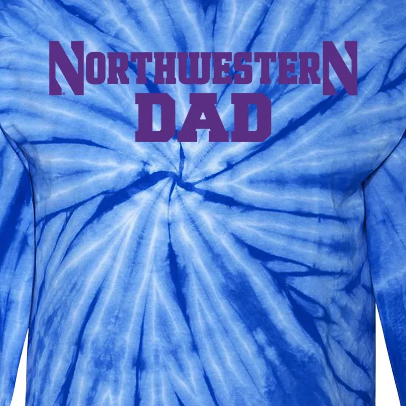 Northwestern University Wildcats Dad Gift Tie-Dye Long Sleeve Shirt