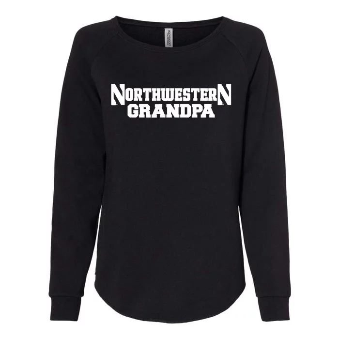 Northwestern University Wildcats Grandpa Womens California Wash Sweatshirt