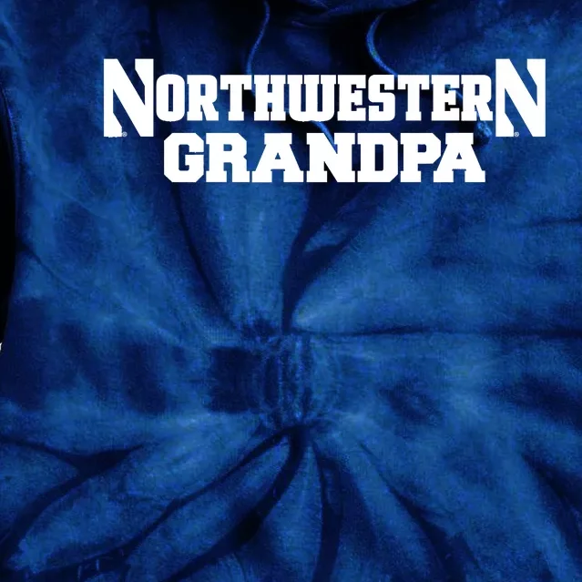 Northwestern University Wildcats Grandpa Tie Dye Hoodie