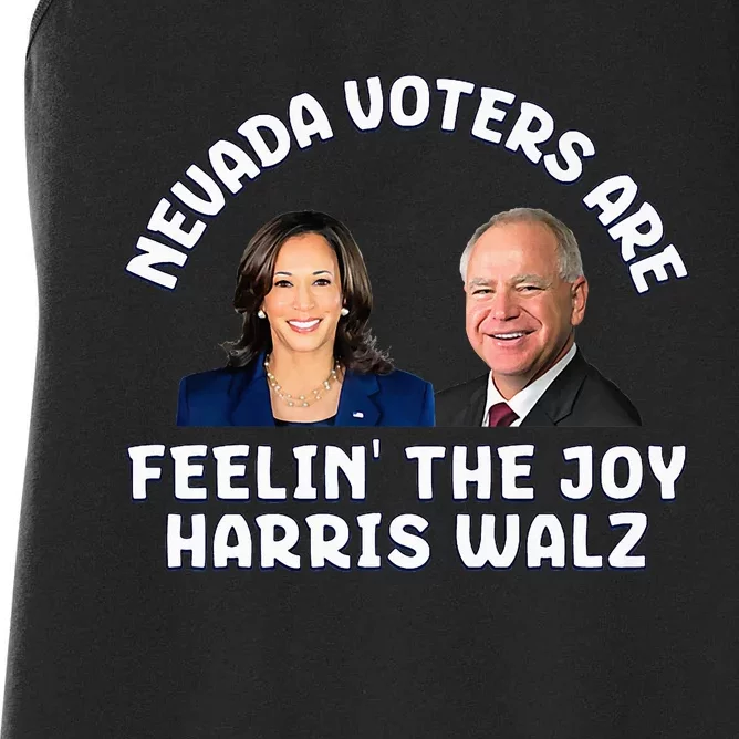 Nevada Voters Are Feelin The Joy Harris Walz Joy Premium Women's Racerback Tank