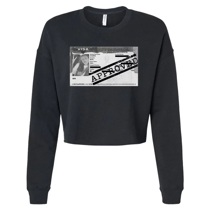 Nika Visa Approved Cropped Pullover Crew