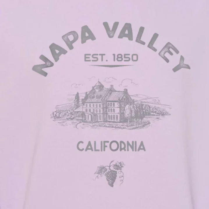 Napa Valley California Winery Souvenir Garment-Dyed Sweatshirt