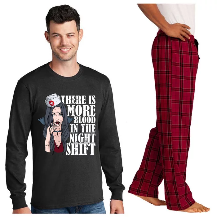 Nurse Vampire Caretaker Hospital Nursing Gift Long Sleeve Pajama Set