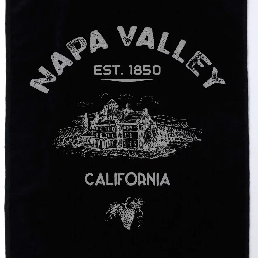 Napa Valley California Winery Souvenir Platinum Collection Golf Towel