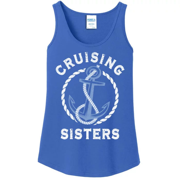 Nautical Vacation Cruising Together Cruising Sisters Cruise Gift Ladies Essential Tank