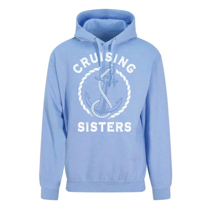 Nautical Vacation Cruising Together Cruising Sisters Cruise Gift Unisex Surf Hoodie