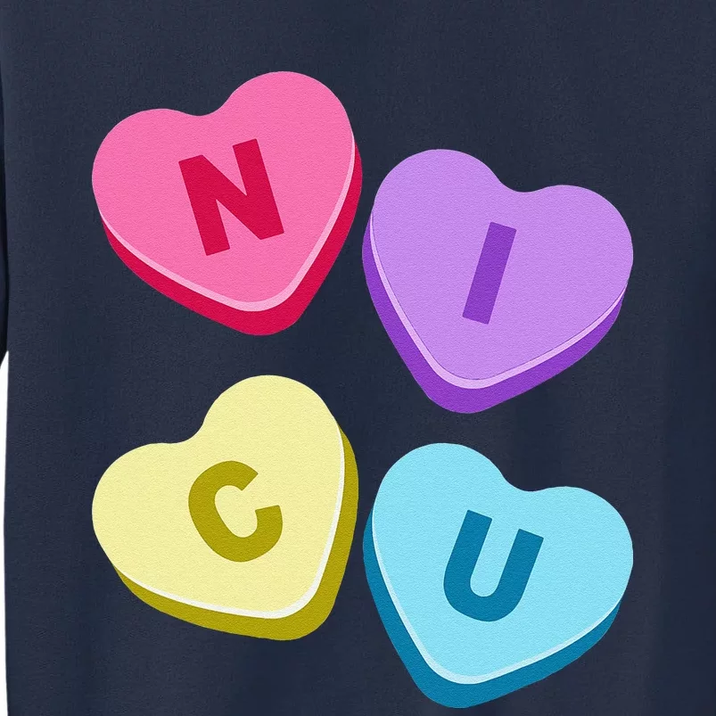 Nurse Valentines Day Candy Valentine Hearts NICU Nurses Sweatshirt