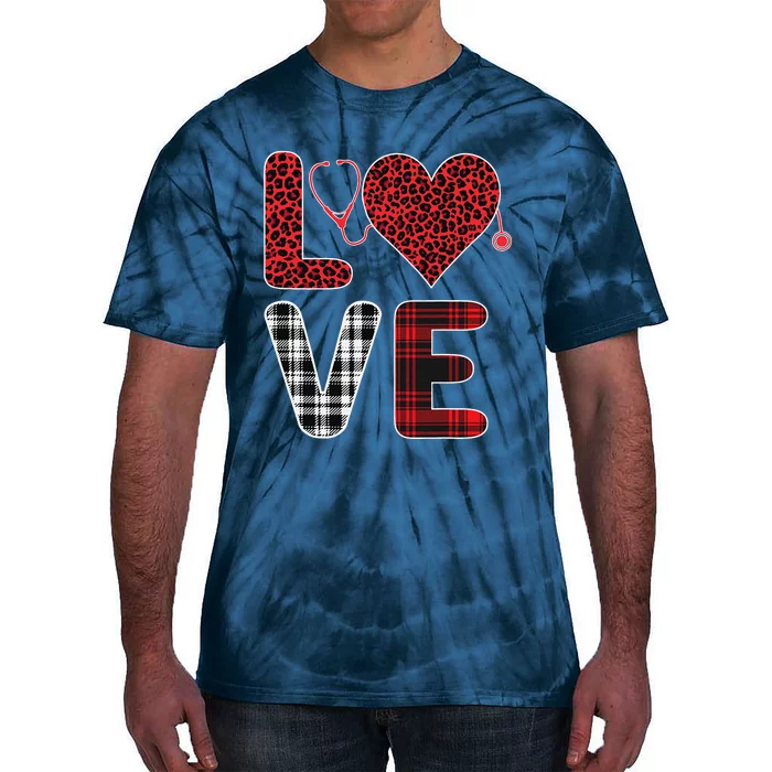 Nurse Valentines Day Cupids Favorite Nurse Life Nurses Women Tie-Dye T-Shirt