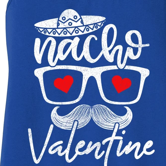 Nacho Valentines Day Heart Humor Funny Gift Women's Racerback Tank