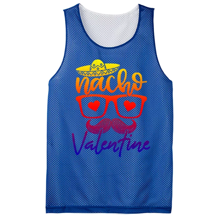 Nacho Valentines Day Heart Humor Funny Cute Gift Mesh Reversible Basketball Jersey Tank