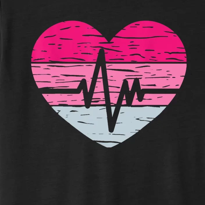 Nurse Valentines Day Heart Stethoscope Love Nursing ChromaSoft Performance T-Shirt