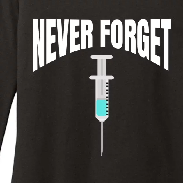 No Vaccine Date Never Forget Gift Womens CVC Long Sleeve Shirt