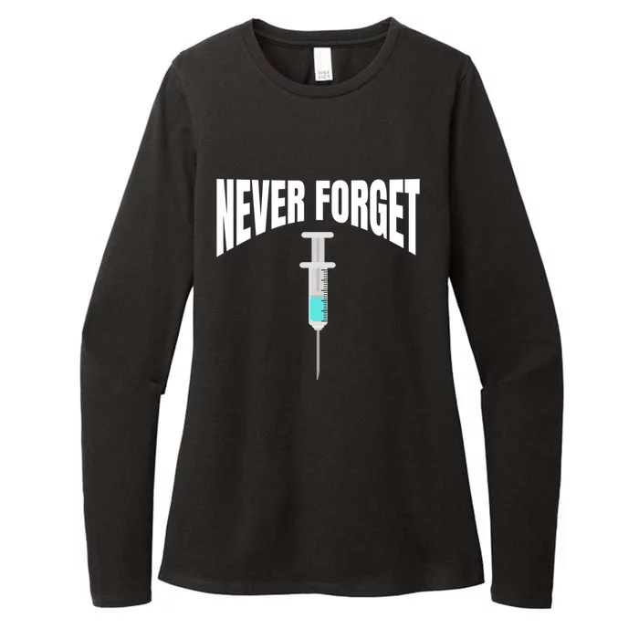 No Vaccine Date Never Forget Gift Womens CVC Long Sleeve Shirt