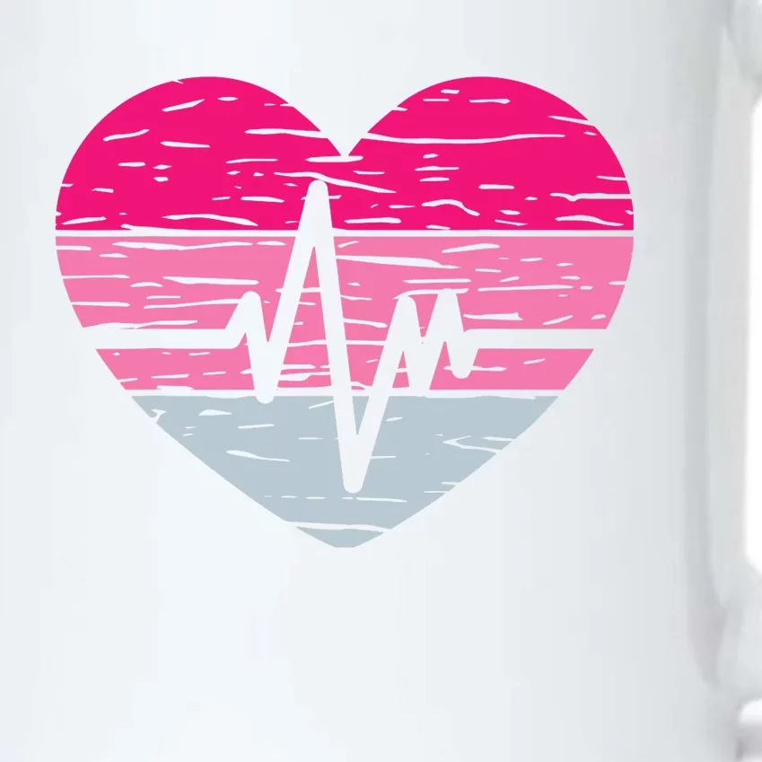 Nurse Valentines Day Heart Stethoscope Love Nursing Black Color Changing Mug