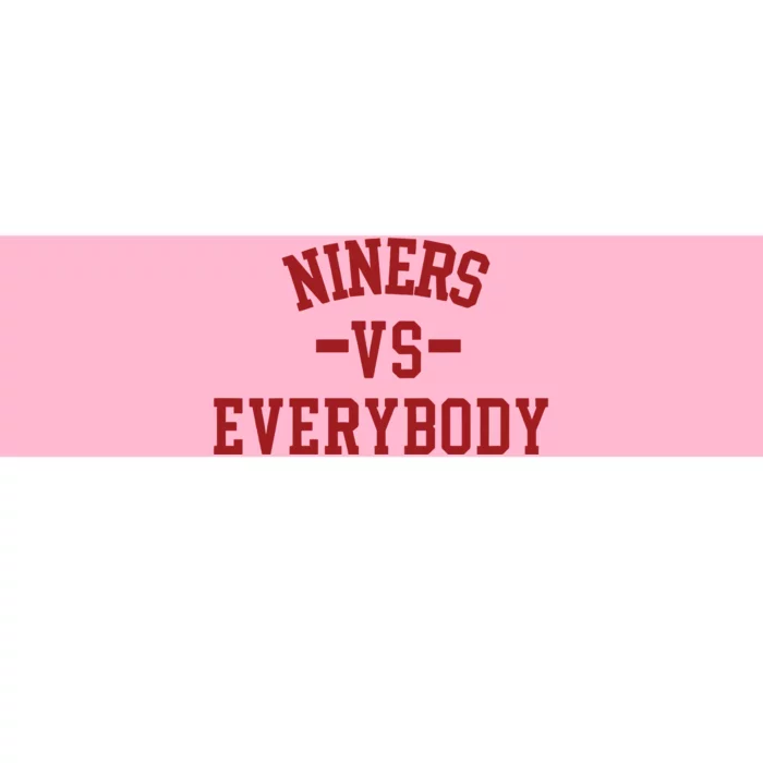 Niners Vs Everybody Bumper Sticker