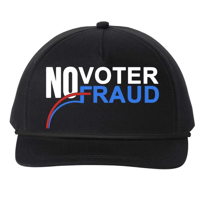 No Voter Fraud Election Snapback Five-Panel Rope Hat