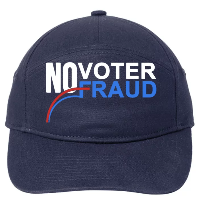 No Voter Fraud Election 7-Panel Snapback Hat