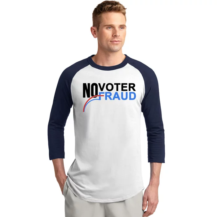 No Voter Fraud Election Baseball Sleeve Shirt