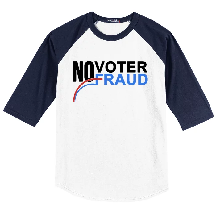 No Voter Fraud Election Baseball Sleeve Shirt