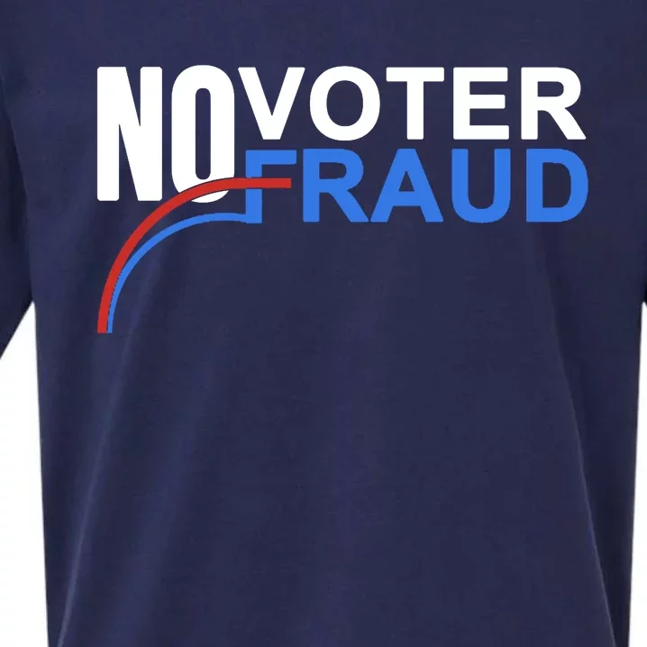 No Voter Fraud Election Sueded Cloud Jersey T-Shirt