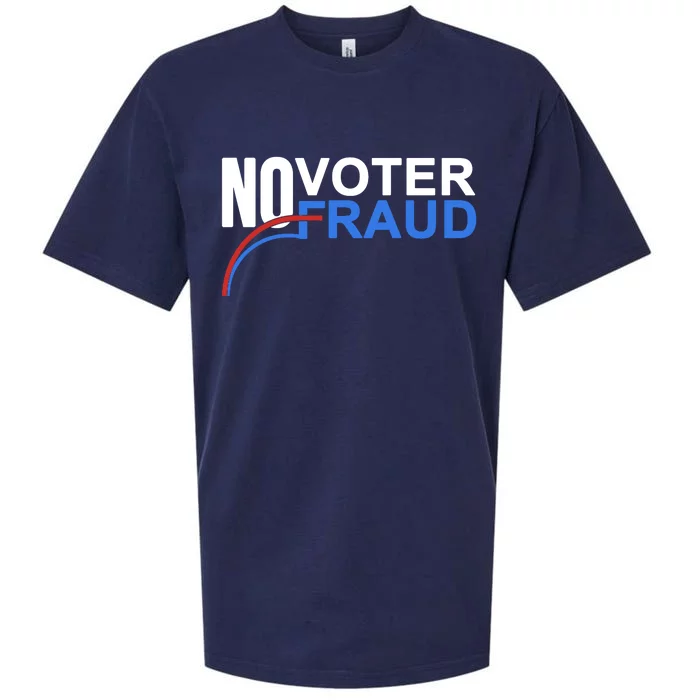 No Voter Fraud Election Sueded Cloud Jersey T-Shirt