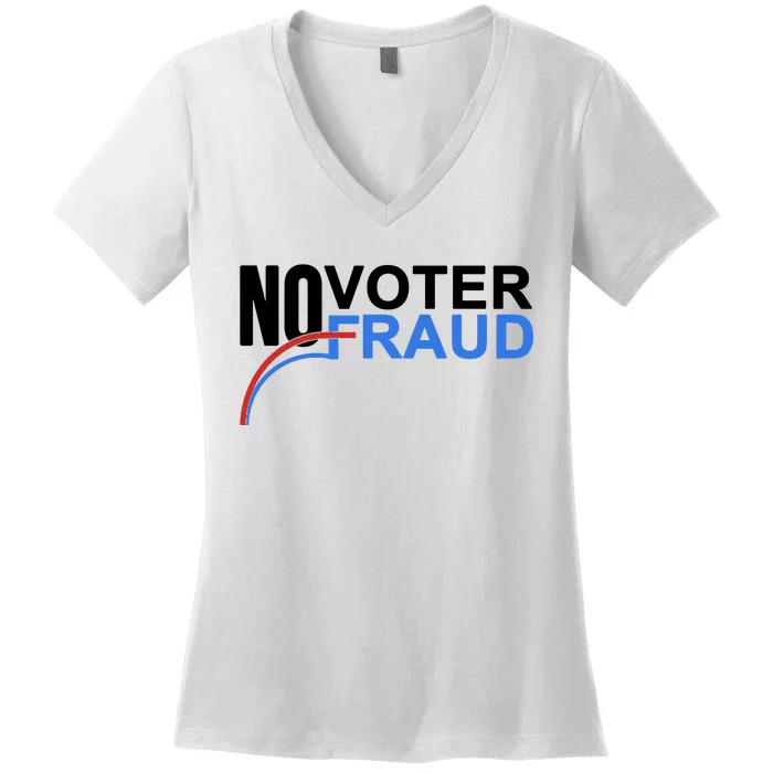 No Voter Fraud Election Women's V-Neck T-Shirt