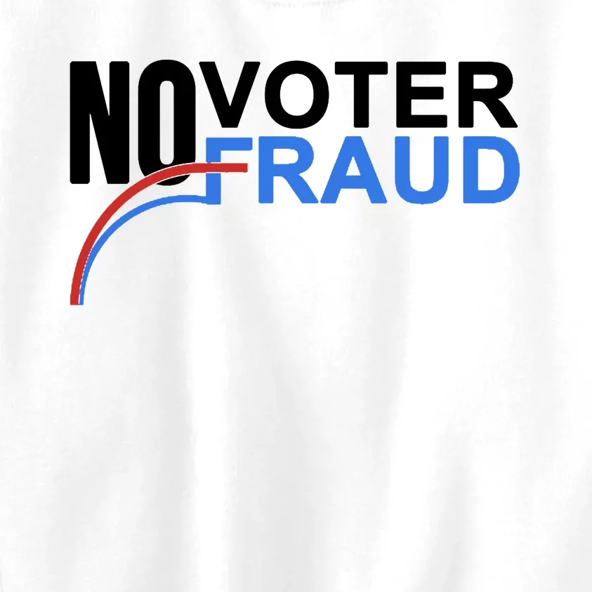 No Voter Fraud Election Kids Sweatshirt