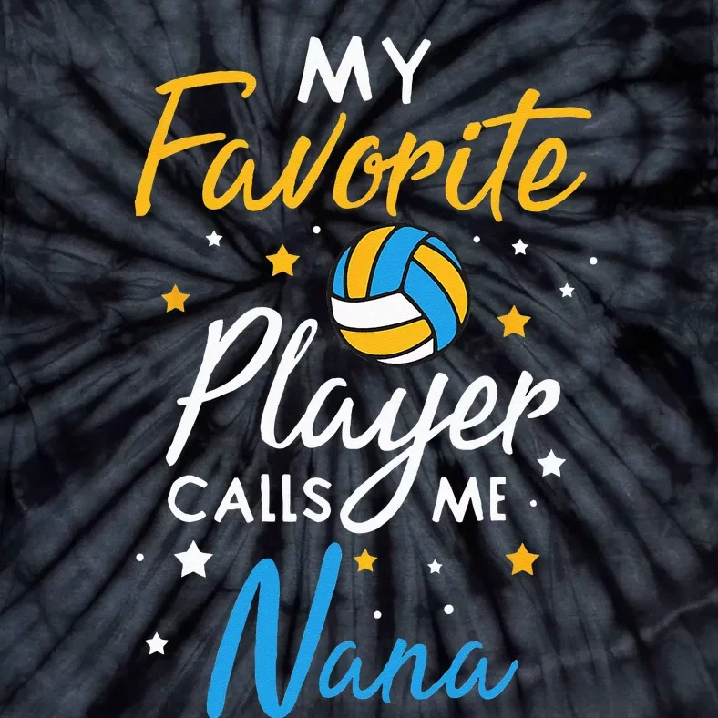 Nana Volleyball Fan Player Team Sport Grandmother Spiker Tie-Dye T-Shirt