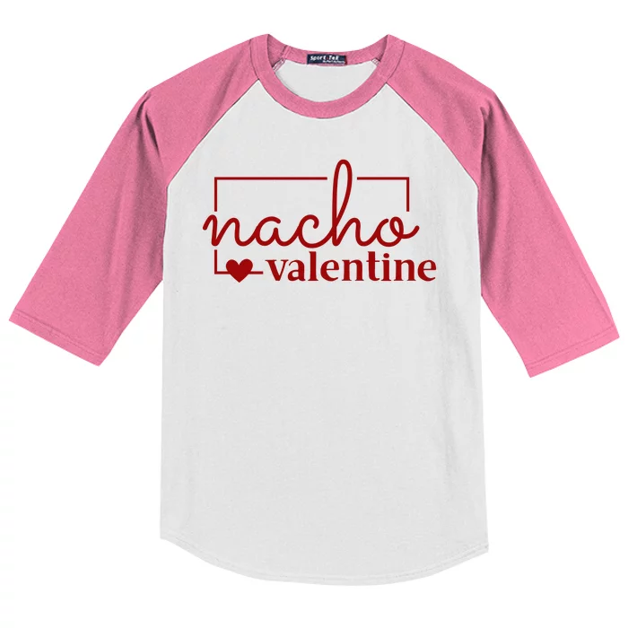 Nacho Valentine Funny Gift Kids Colorblock Raglan Jersey