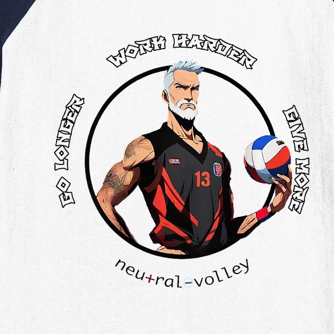 Neutral Volley Go Longer Volleyball Baseball Sleeve Shirt