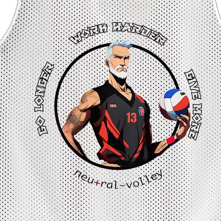 Neutral Volley Go Longer Volleyball Mesh Reversible Basketball Jersey Tank