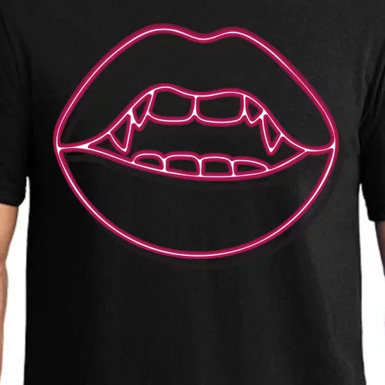 Neon Vampire Mouth Pajama Set