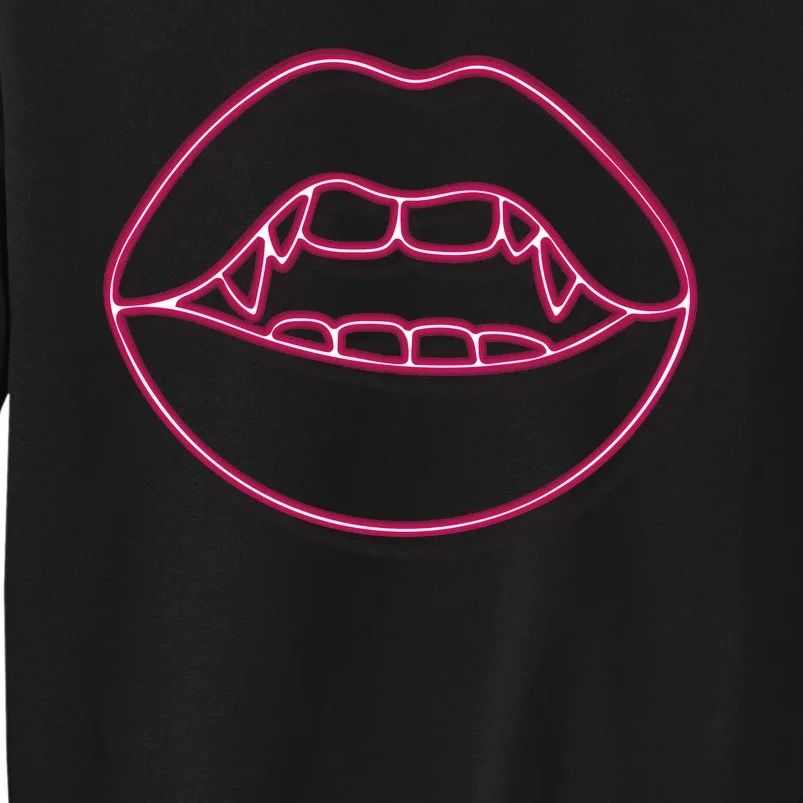 Neon Vampire Mouth Tall Sweatshirt