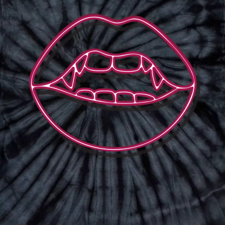 Neon Vampire Mouth Tie-Dye T-Shirt