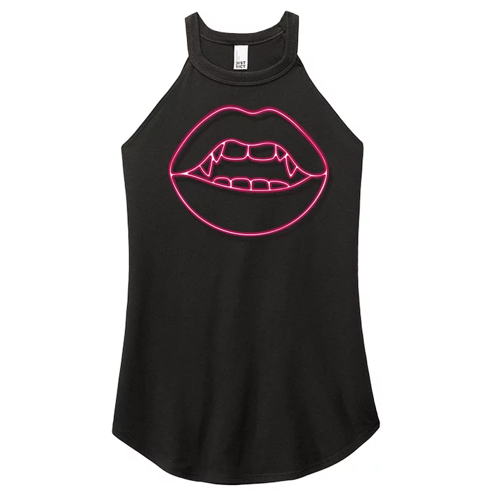 Neon Vampire Mouth Women’s Perfect Tri Rocker Tank