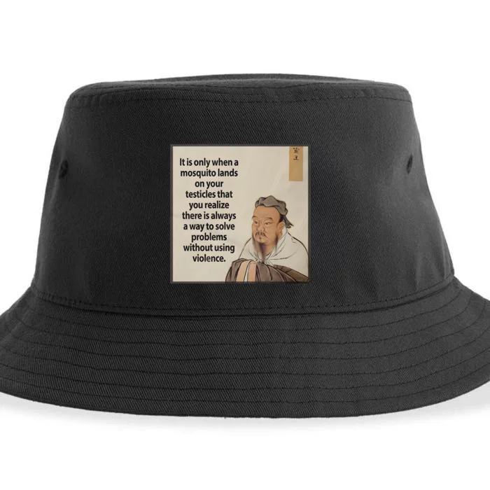 Non Violence Sustainable Bucket Hat