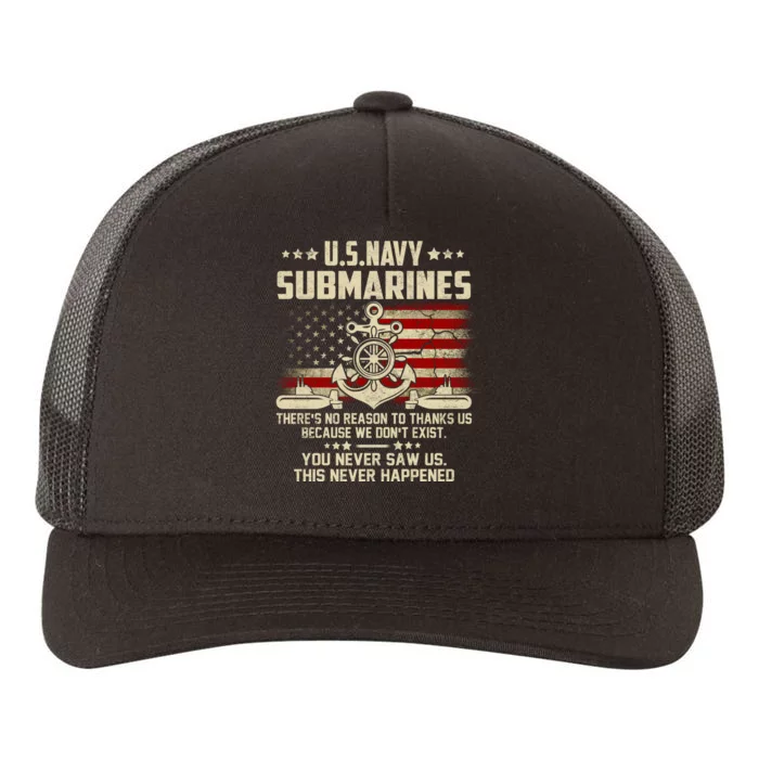 Na Vy Submarines Theres No Reason To Thank Us We Dont Exis Yupoong Adult 5-Panel Trucker Hat