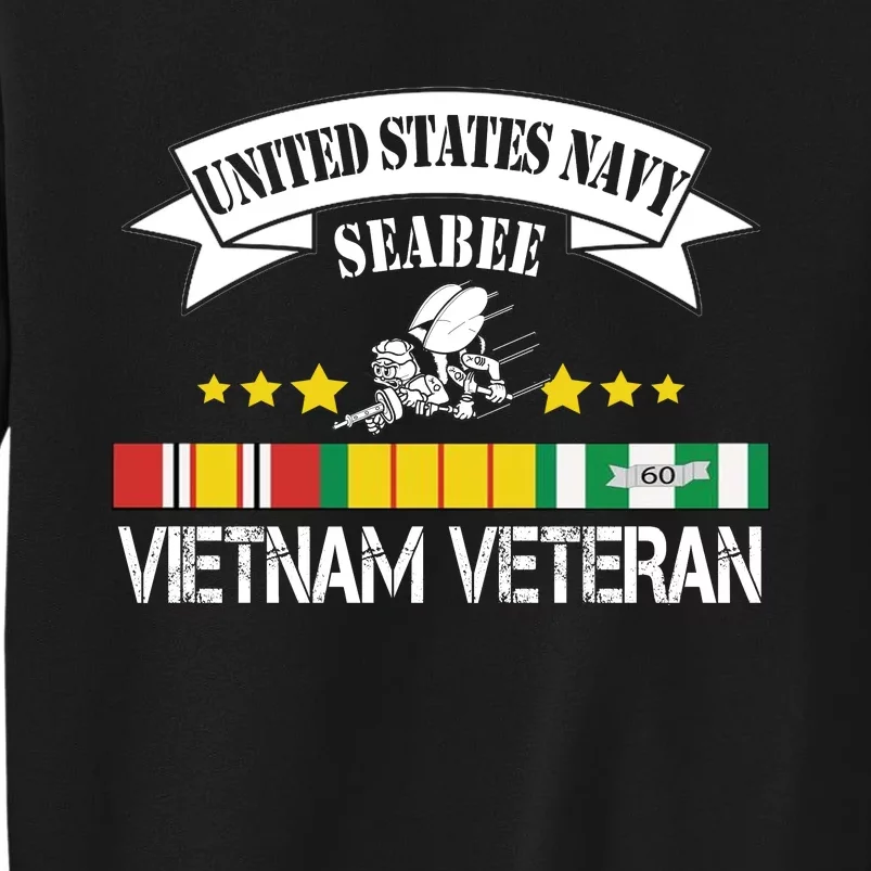 Na Vy Sea Bee Vietnam Veteran Tall Sweatshirt