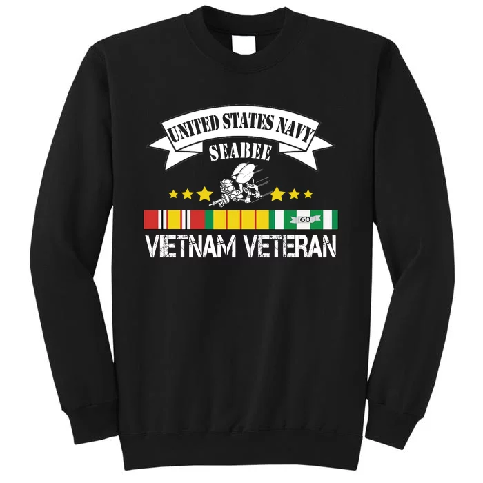 Na Vy Sea Bee Vietnam Veteran Tall Sweatshirt