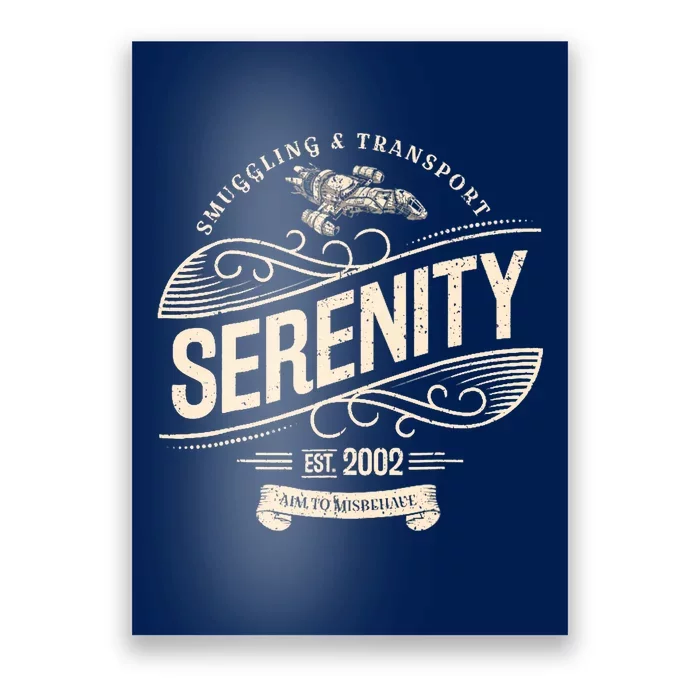 NEW Vintage Serenity Smuggling And Transport Firefly Poster