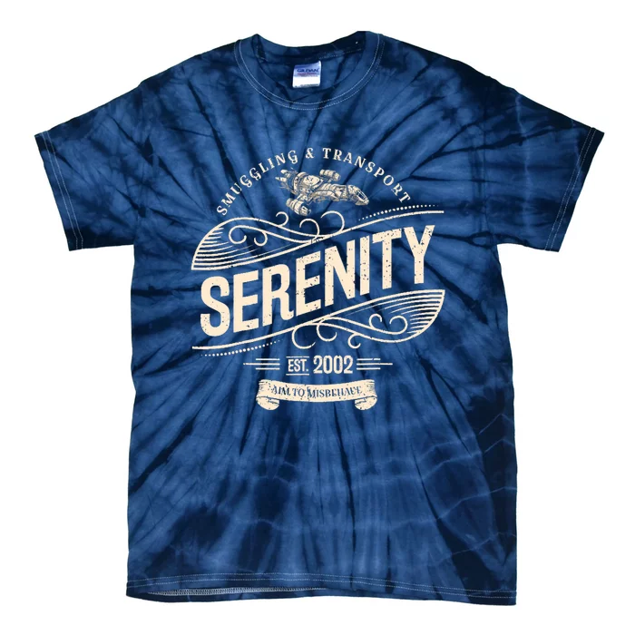 NEW Vintage Serenity Smuggling And Transport Firefly Tie-Dye T-Shirt