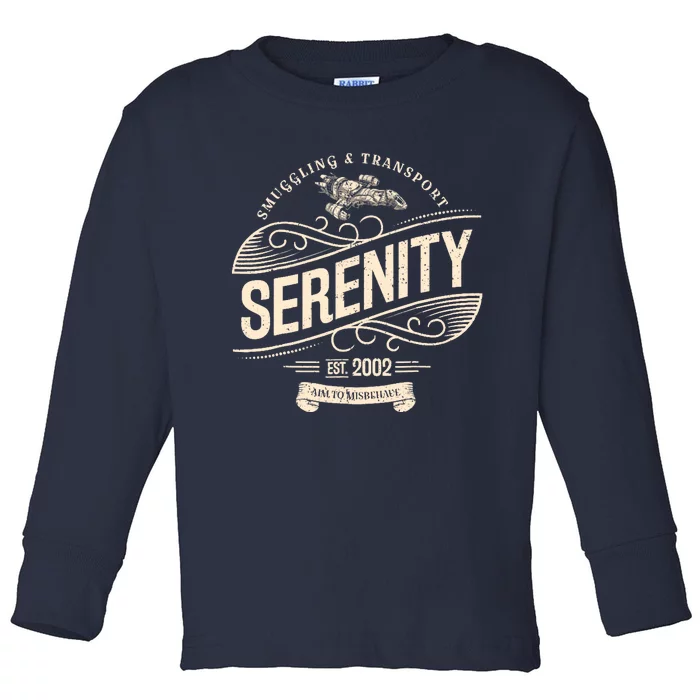 NEW Vintage Serenity Smuggling And Transport Firefly Toddler Long Sleeve Shirt