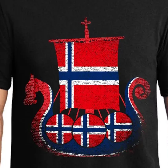 Norwegian Viking Ship Norway Pajama Set