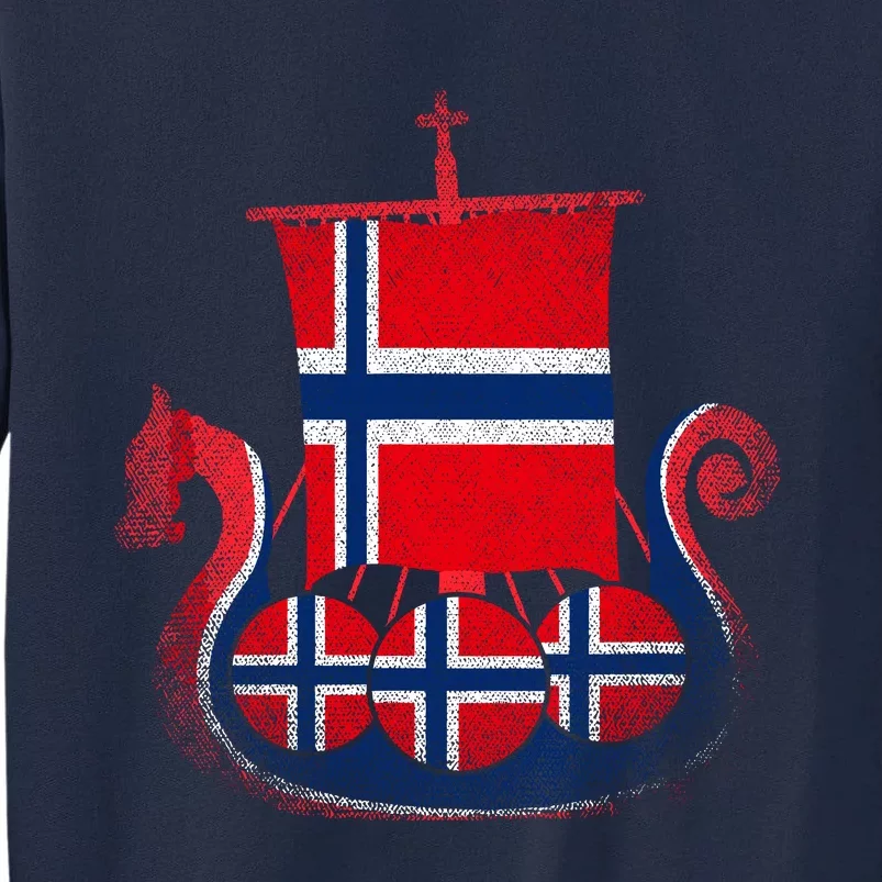 Norwegian Viking Ship Norway Tall Sweatshirt