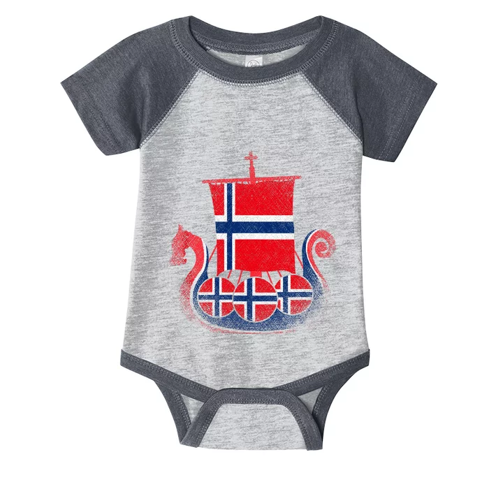 Norwegian Viking Ship Norway Infant Baby Jersey Bodysuit