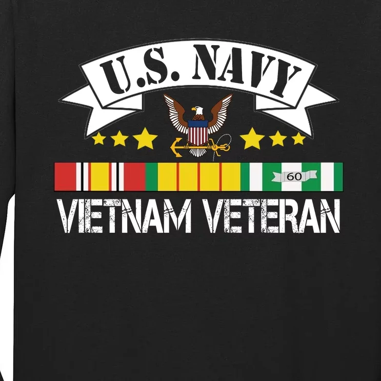 Na Vy Vietnam Veteran Military Veteran Grandpa Fathers Day Tall Long Sleeve T-Shirt